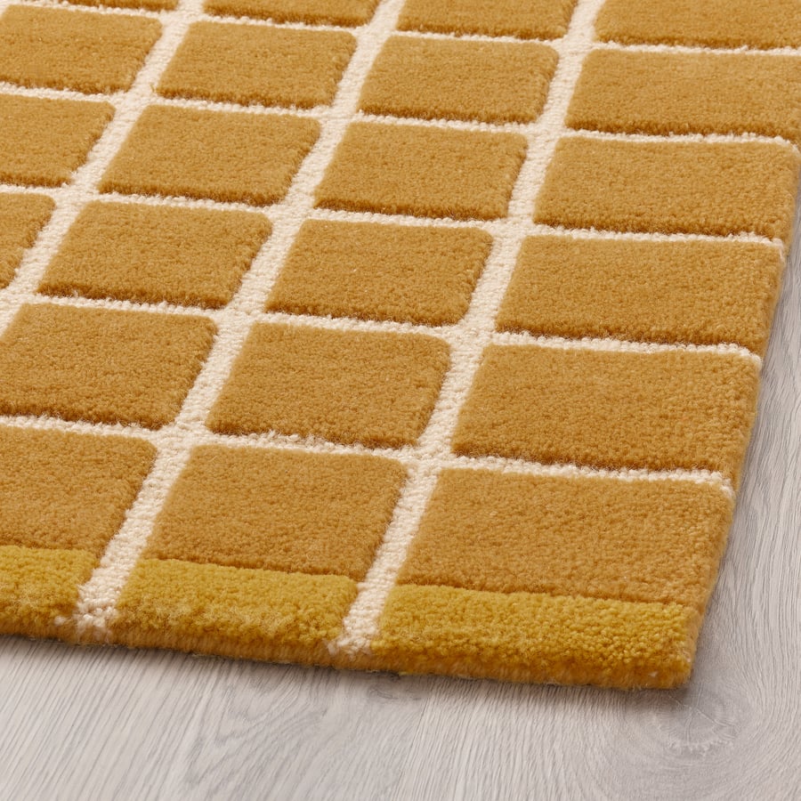 POSTKONTOR door mat, indoor, yellow, 2'0"x2'11" IKEA