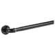 Curtain rod set, black,