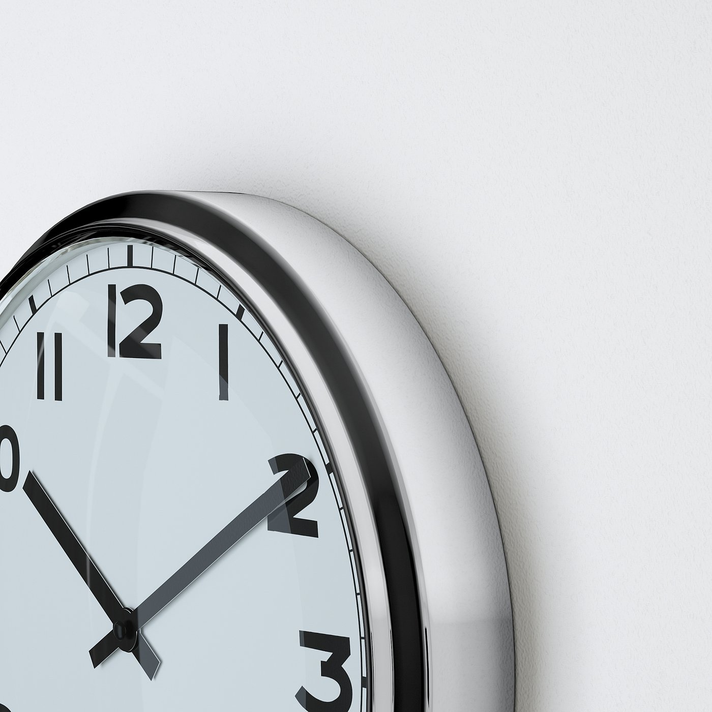 PUGG wall clock, stainless steel, 12 ½