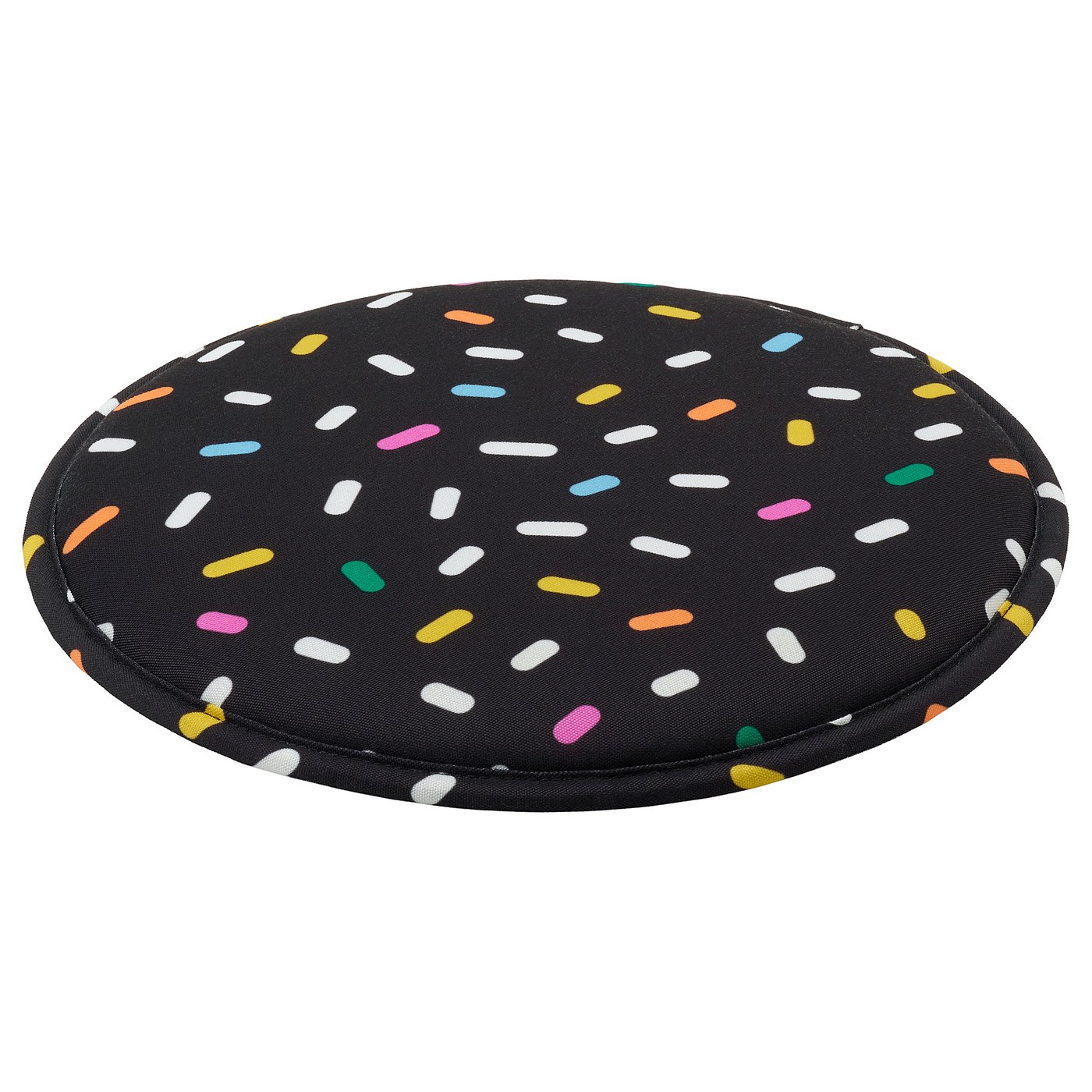 PUGGEHATT seat pad, dot pattern/round - IKEA