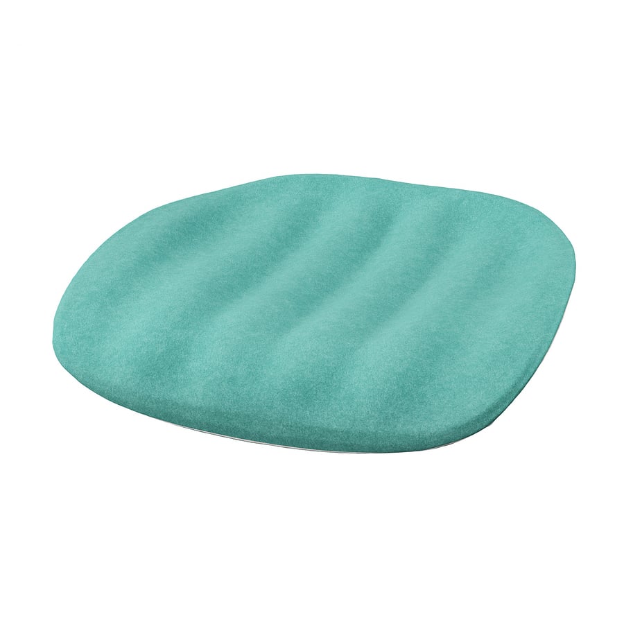 PYNTEN children´s seat pad for desk chair, turquoise, 13x12 ½" IKEA