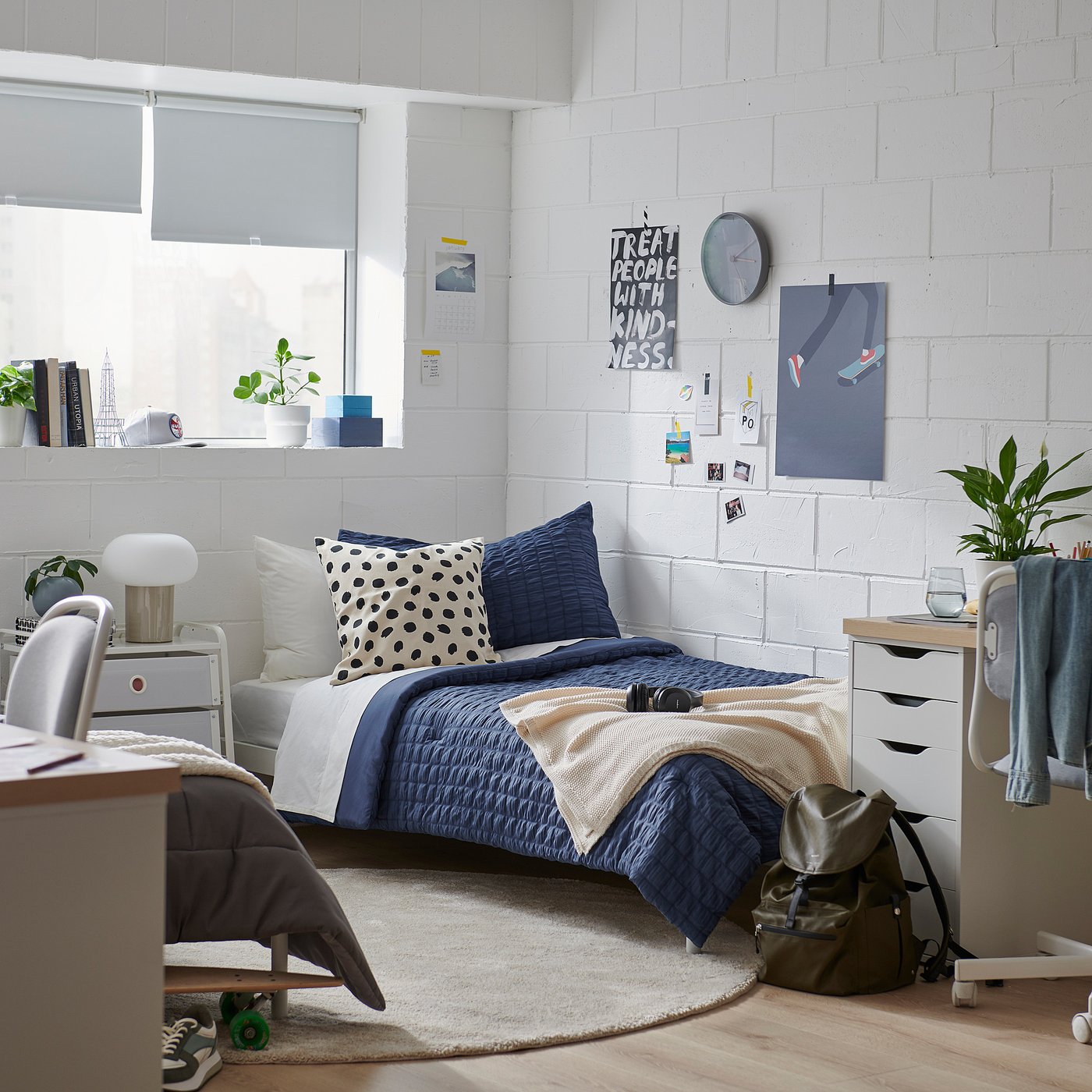 Comforter set, dark blue 2