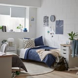 RÄVSTARR Comforter set, dark blue, Twin/Twin X-long