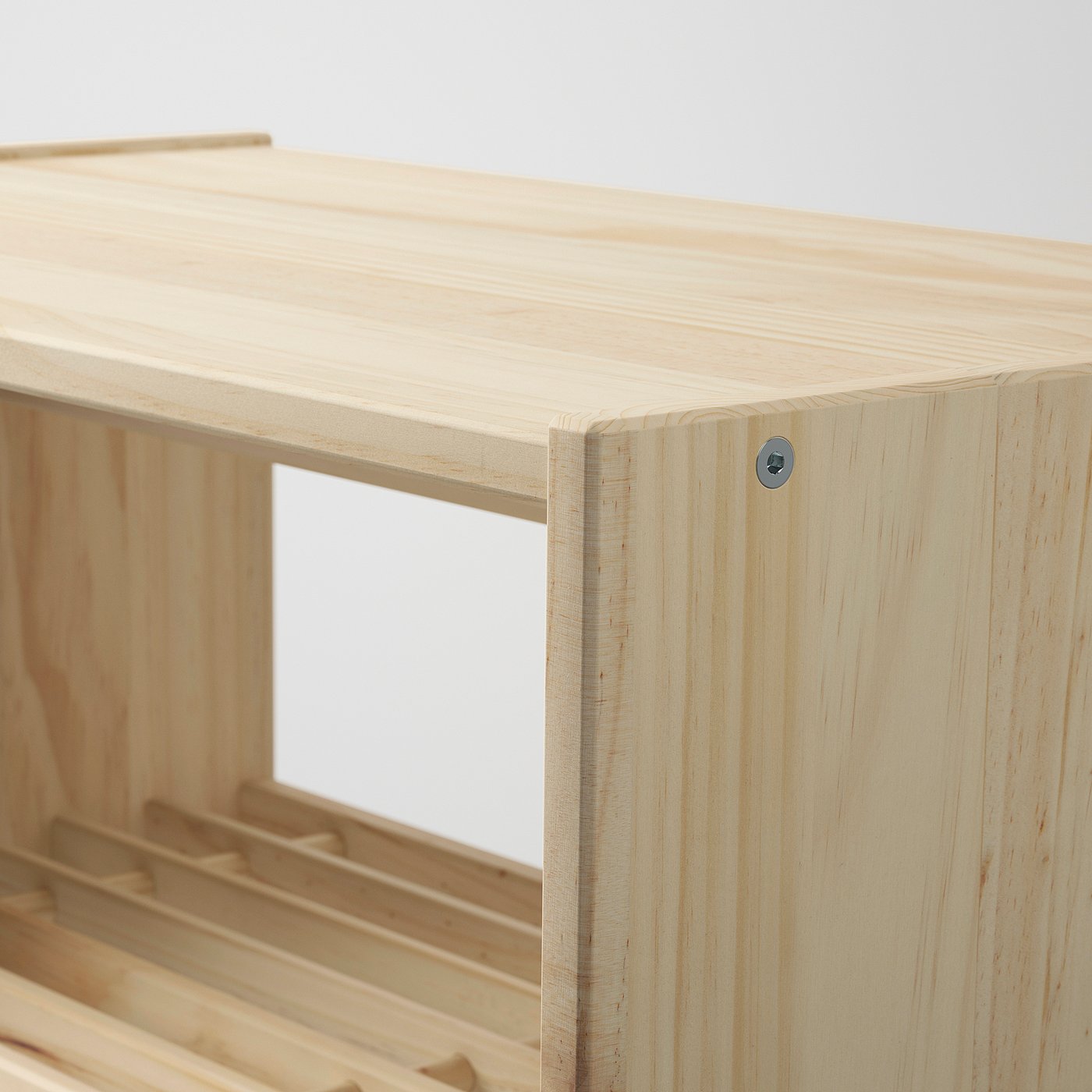 Bench with shoe storage, pine 5