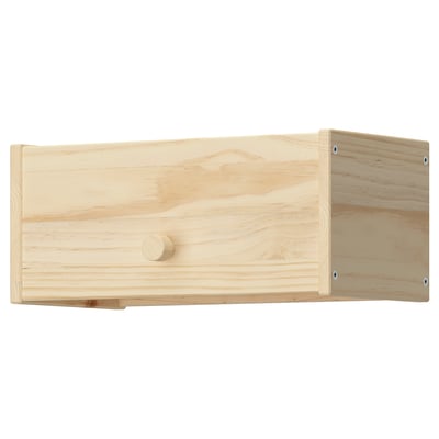 RAGGBERG Coat rack with shelf, pine, 15 3/4x8 1/4x6 3/4 "