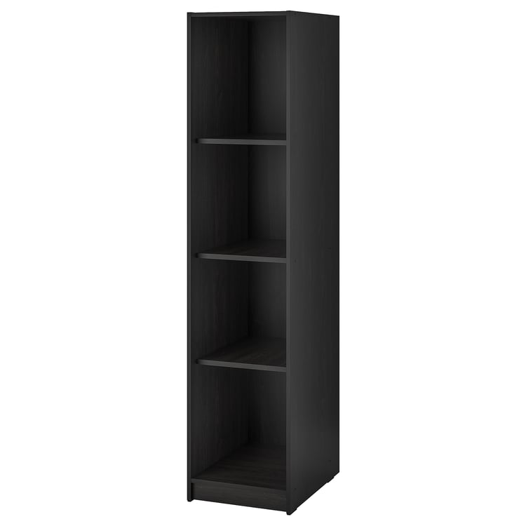 RAKKESTAD open wardrobe, black-brown, 153/8x691/4" - IKEA