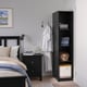 RAKKESTAD open wardrobe, black-brown, 153/8x691/4" - IKEA
