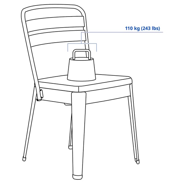 RAMSNÄS Chair, anthracite/Vissle dark gray