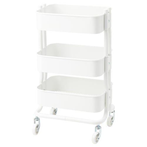 RÅSHULT utility cart, white, 11x15x255/8" IKEA