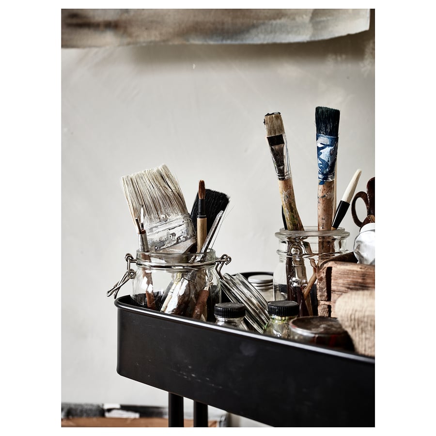 RÅSKOG utility cart, black, 133/4x173/4x303/4" IKEA