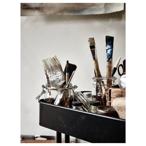 RÅSKOG utility cart, black, 133/4x173/4x303/4" IKEA
