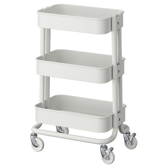 RÅSKOG utility cart, white, 11x15x24" - IKEA