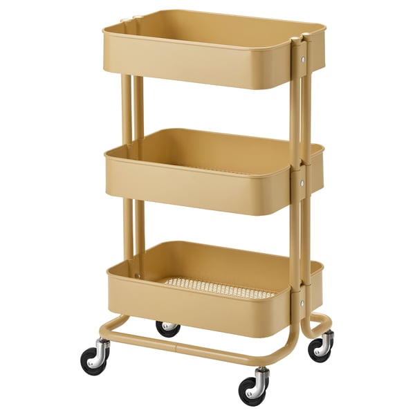 RÅSKOG utility cart, yellow, 133/4x173/4x303/4" IKEA
