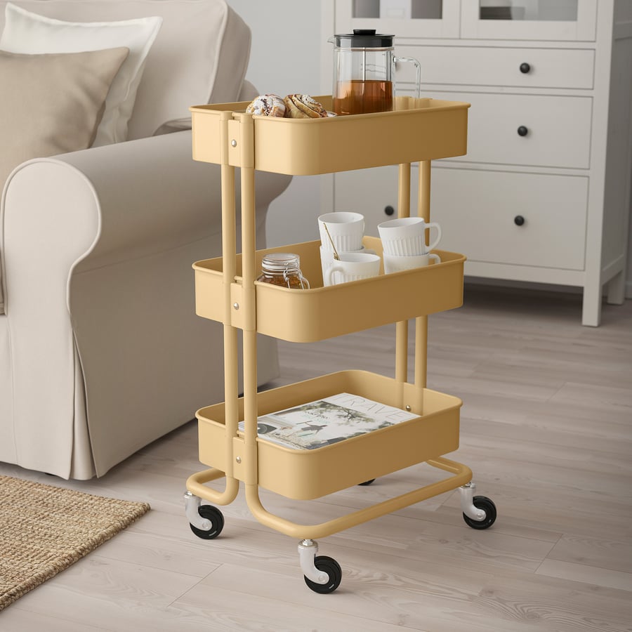 RÅSKOG utility cart, yellow, 133/4x173/4x303/4" IKEA
