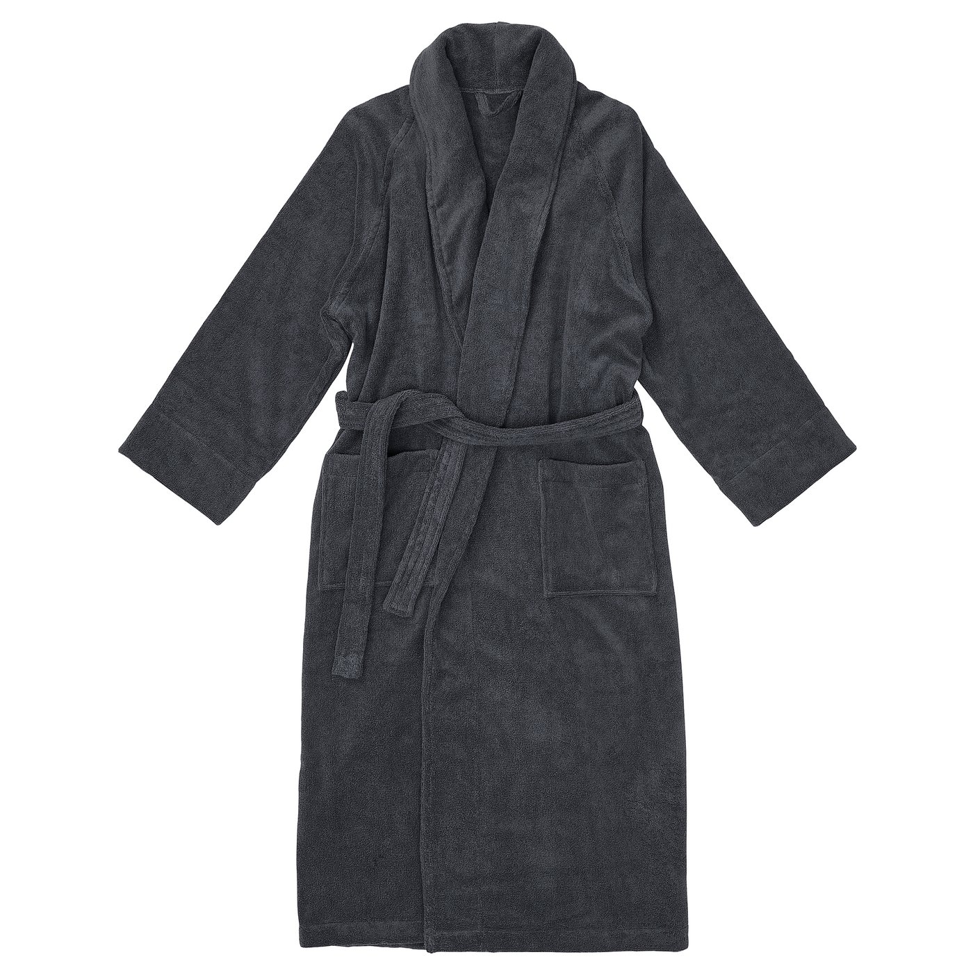 RASTÄLVEN bathrobe, dark gray, S/M IKEA