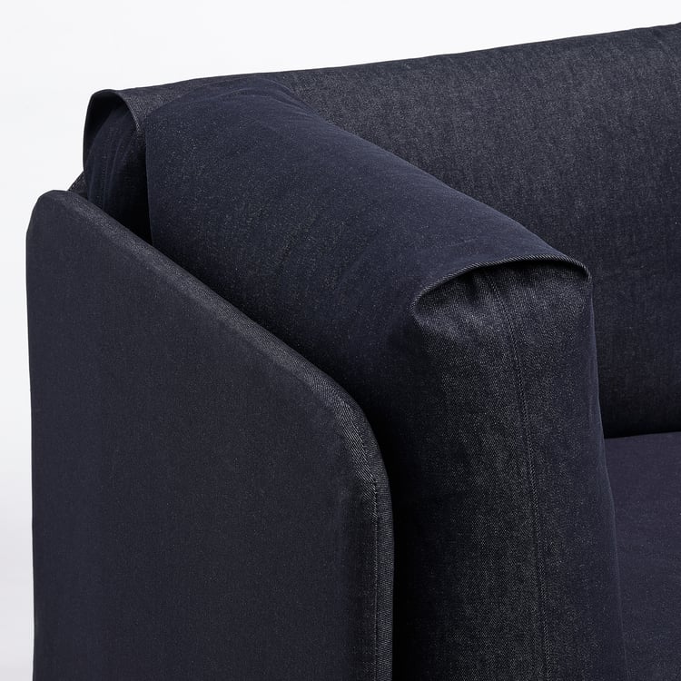 RÅVAROR Daybed with 2 mattresses, dark blue/Minnesund firm, Twin IKEA