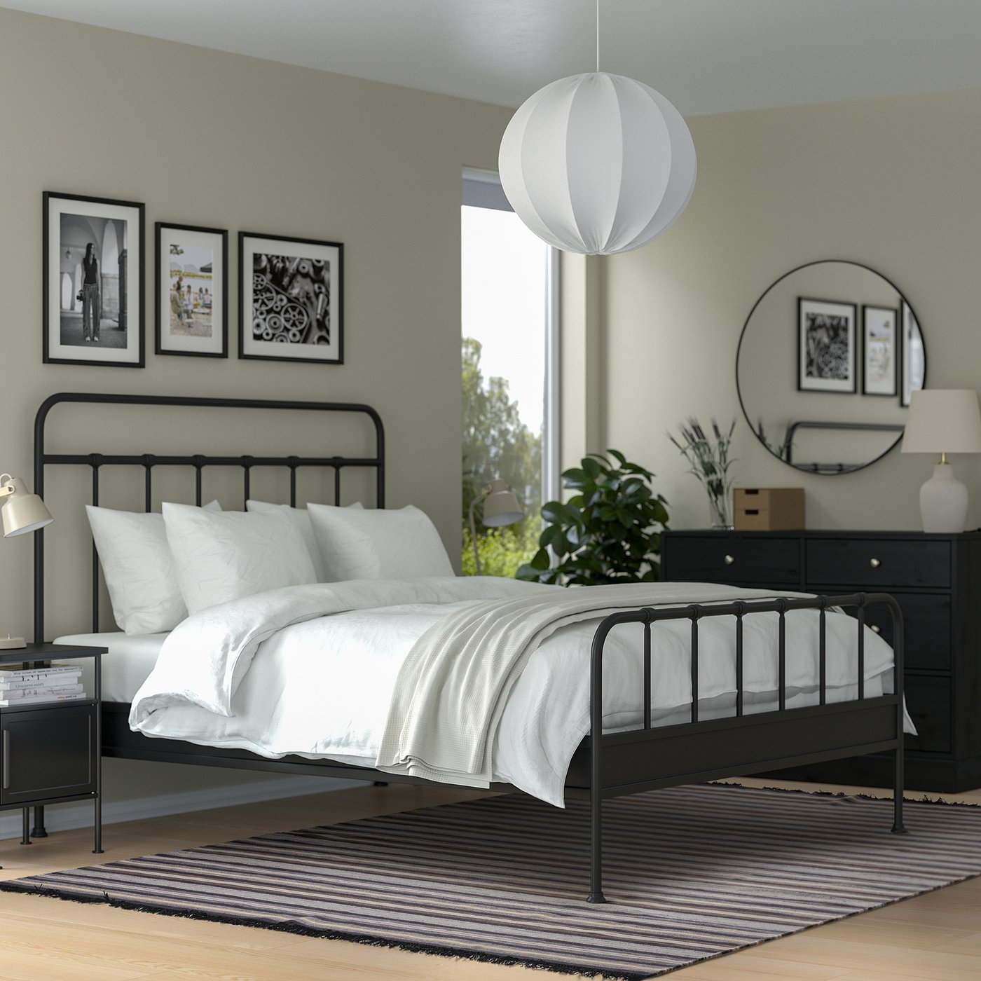 RÅVAROR rug, flatwoven, handwoven black/brown gray, 6'7