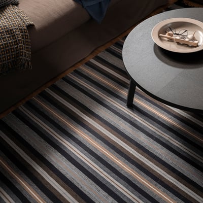 RÅVAROR Rug, flatwoven, handwoven black/brown gray, 6 ' 7 "x9 ' 10 "