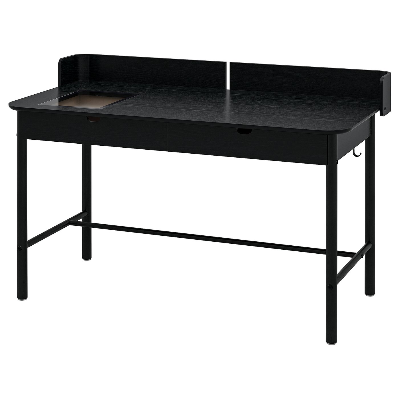 RIDSPÖ desk, anthracite, 551/8x271/2