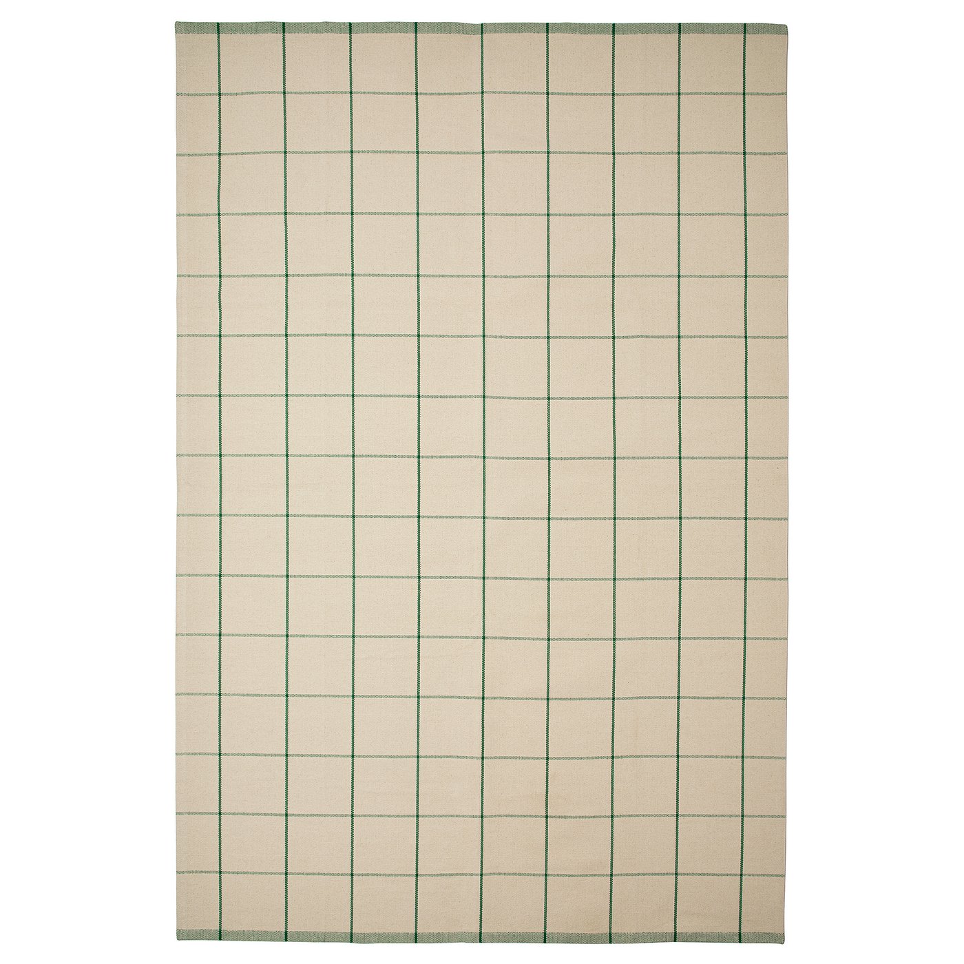 Rug, Flatwoven, Off-White/Green
