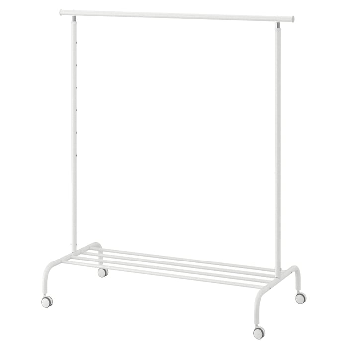 RIGGA White Clothes Rack Popular & Practical IKEA
