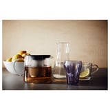 RIKLIG Teapot, glass, 1.6 qt