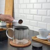 RIKLIG Teapot, glass, 1.6 qt