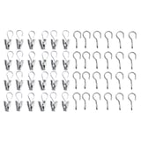 RIKTIG Curtain hook with clip, 24 pack