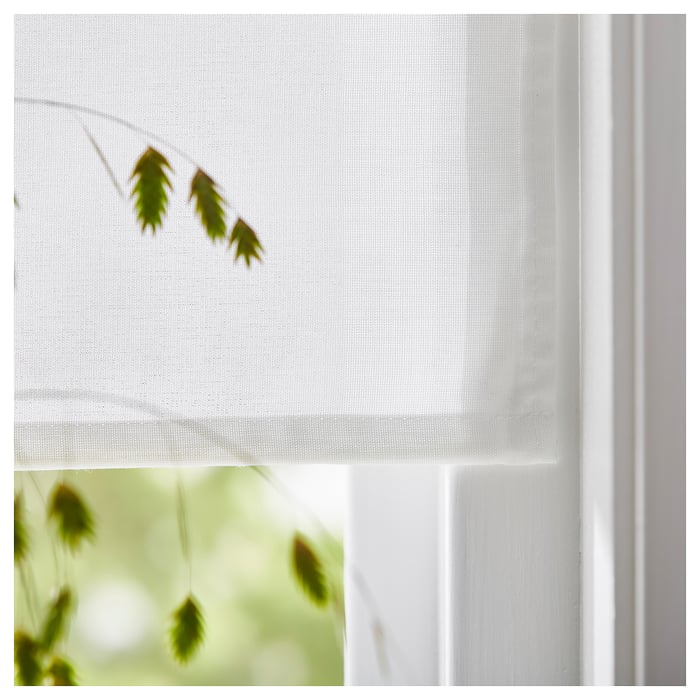 RINGBLOMMA Roman blind, white, 34x63" IKEA