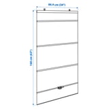 RINGBLOMMA Roman blind, white, 34x63 "