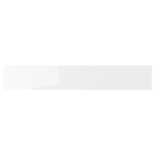 RINGHULT white glossy kitchen drawer. Modern, square, sleek design.