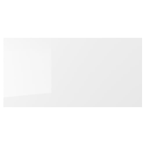 RINGHULT kitchen drawer, white glossy finish, sleek modern design.