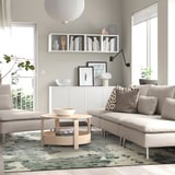 RINGKLOCKA Rug, low pile, green/off-white, 7 ' 10 "x9 ' 10 "