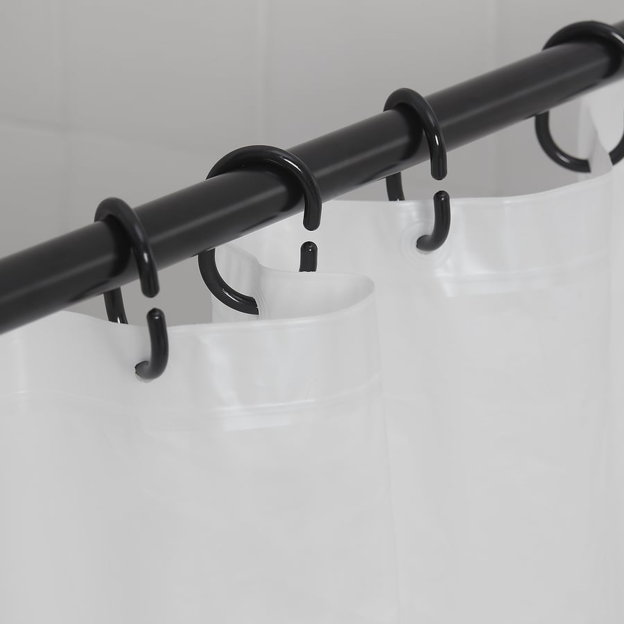 RINGSJÖN Shower curtain rings, black IKEA
