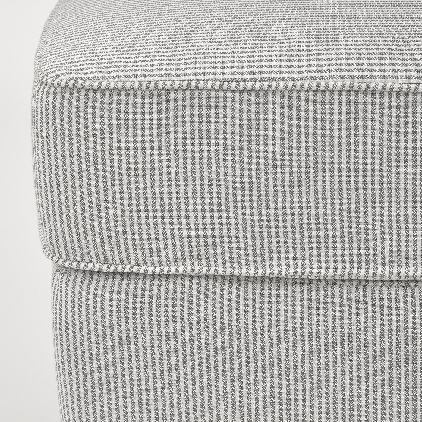 ROCKSJÖN ottoman, Klovsta gray/white - IKEA