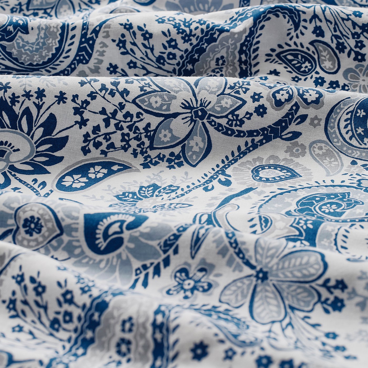 Pillowcase, blue/white 4