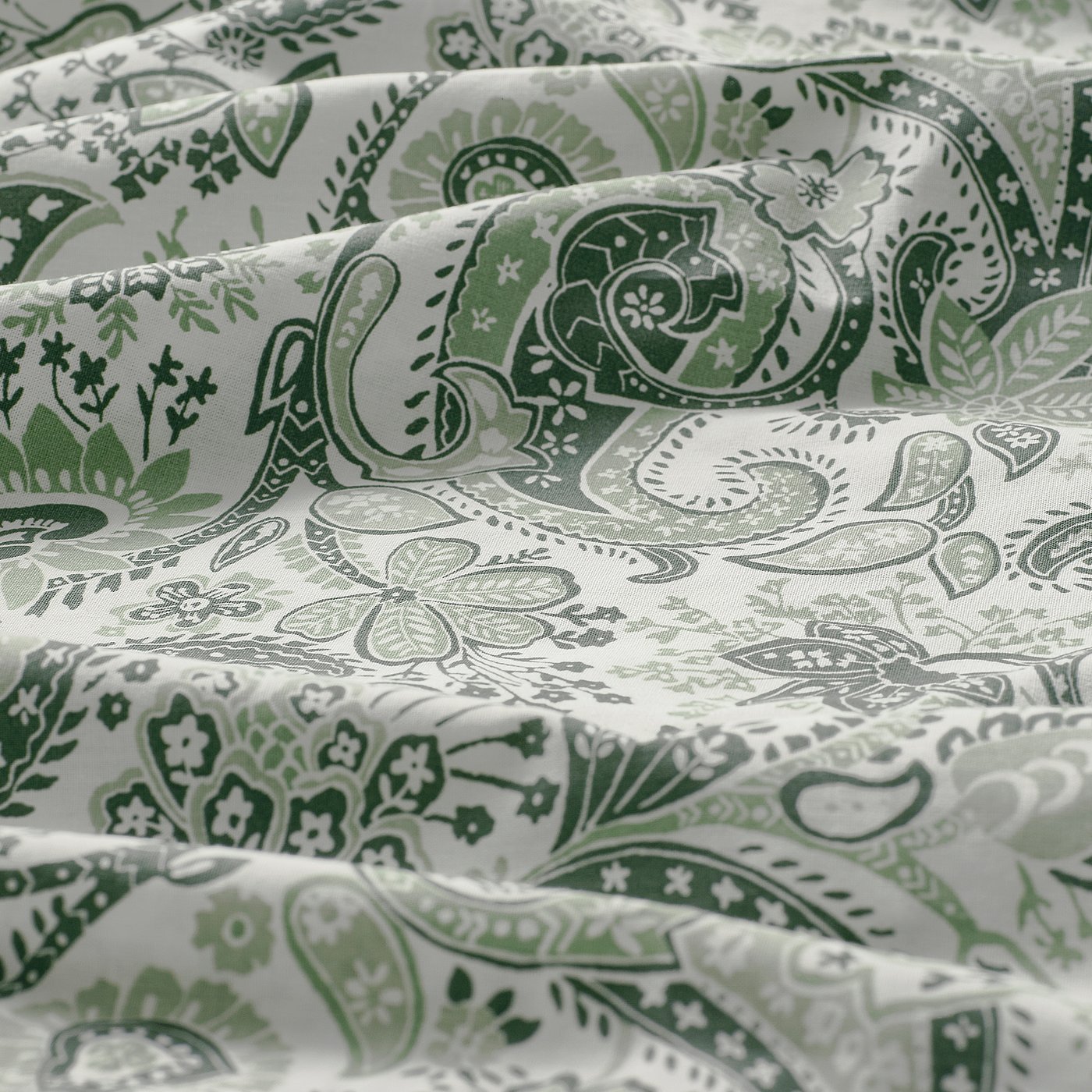 Pillowcase, green/white 4