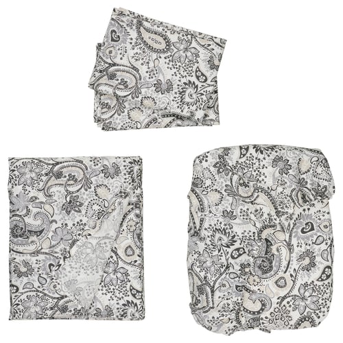 RODGERSIA Sheet set, gray/white, Full/Double