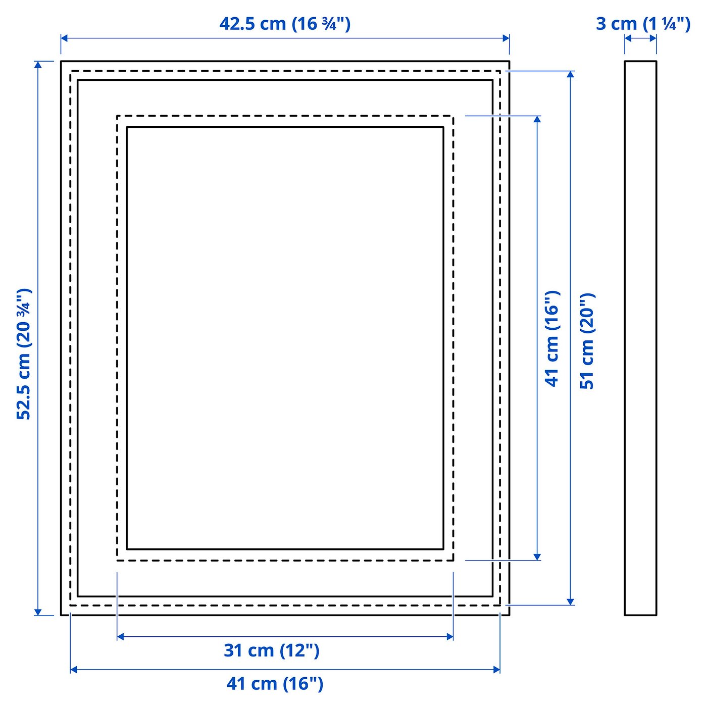 김민정　出品　サイズXL RÖDALM frame, black, 16x20
