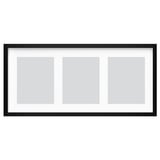 RÖDALM Frame for 3 pictures, black, 30x13 ¾ "