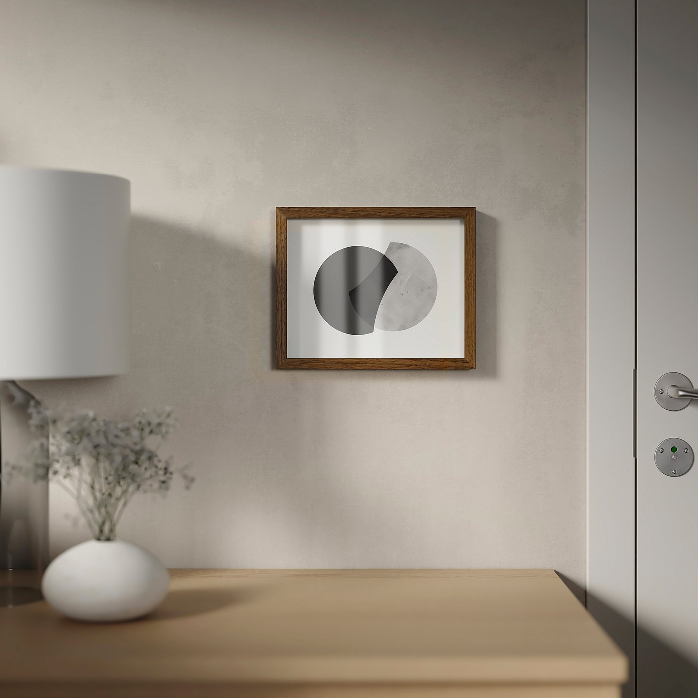 RÖDALM frame, walnut effect, 8x10