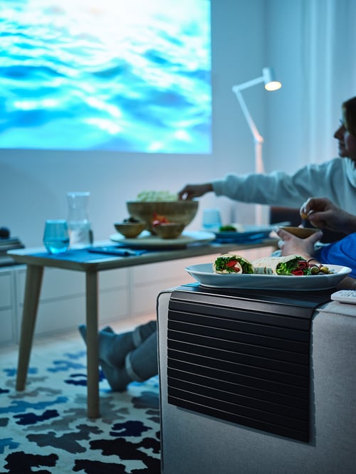 RÖDEBY armrest tray, black IKEA