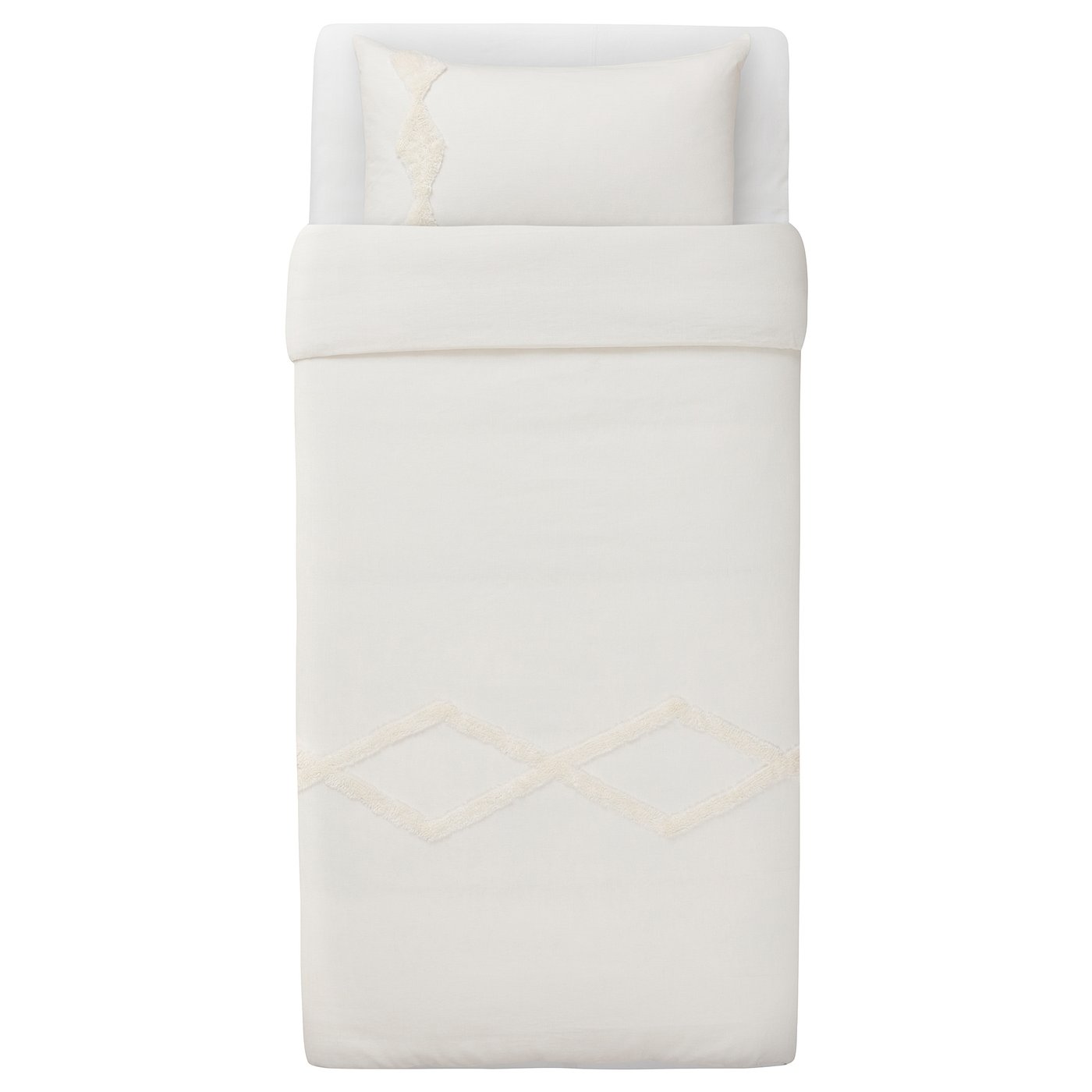 RÖDVIDE duvet cover and pillowcase(s), white, Twin IKEA