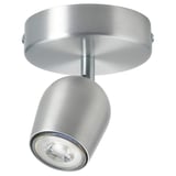 RÖKFRI Ceiling spotlight with 1 lights, aluminum color