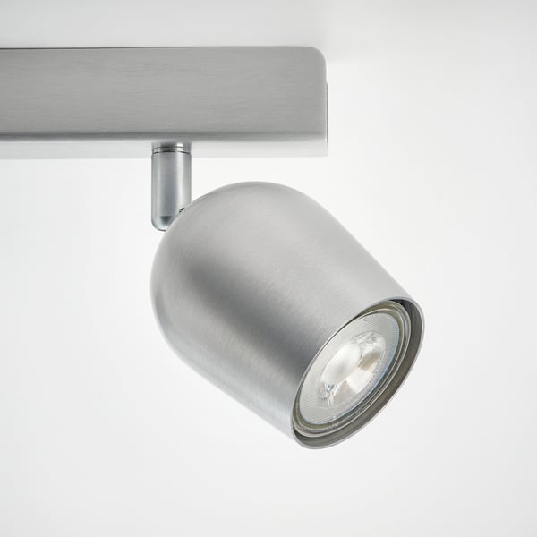 RÖKFRI Ceiling spotlight with 3 lights, aluminum color