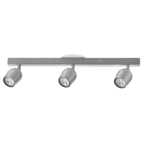 RÖKFRI Ceiling spotlight with 3 lights, aluminum color