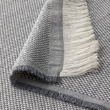 RÖNNBÄRSMAL Throw, gray/white, 51x67 "