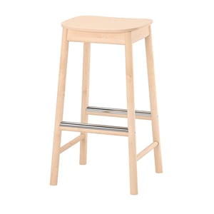 RÖNNINGE Bar stool, birch, 29 1/2 "