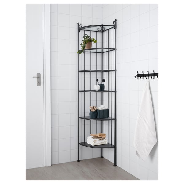Ronnskar Corner Shelf Unit Black Ikea