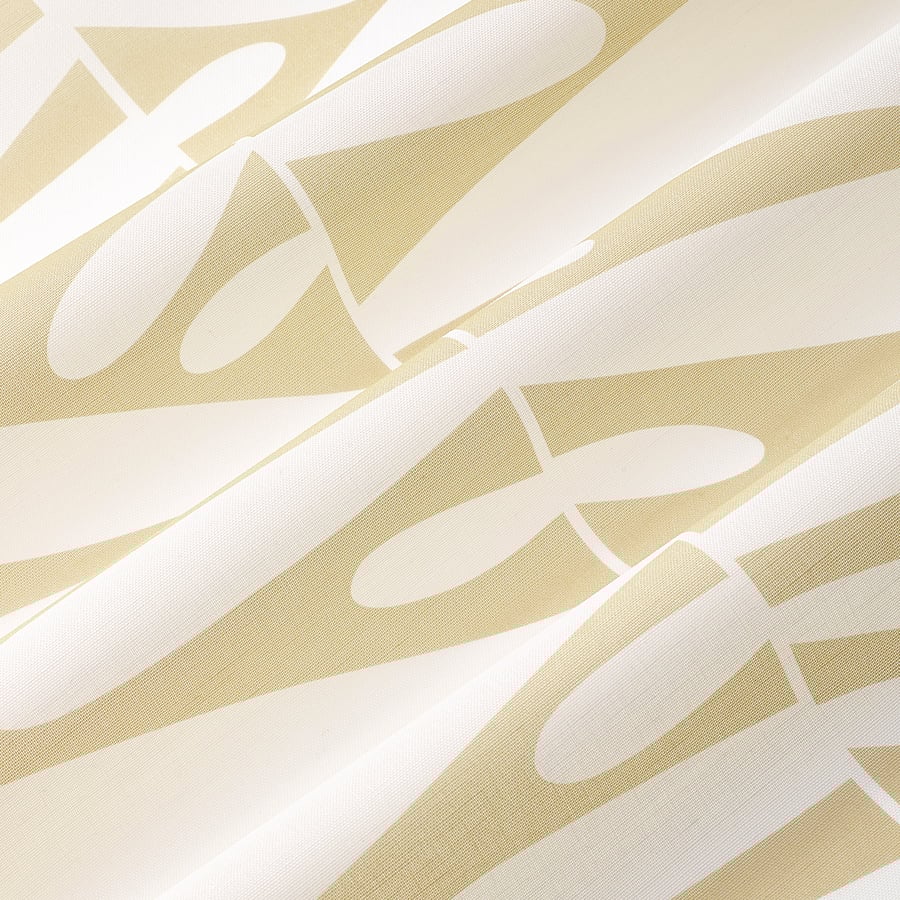 RÖNNVÅRMAL panel curtain, beige/white, 24x118" IKEA